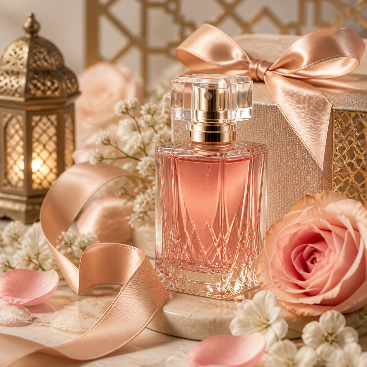 Floral premium perfume for seasonal sale campaign
